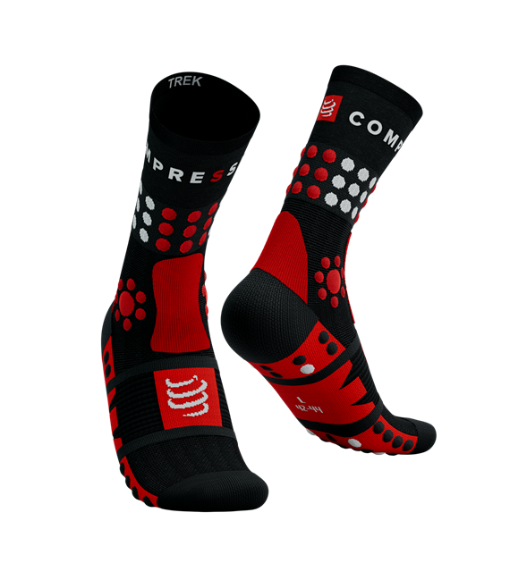 Trekking Socks BLACK/CORE RED/WHITE T3