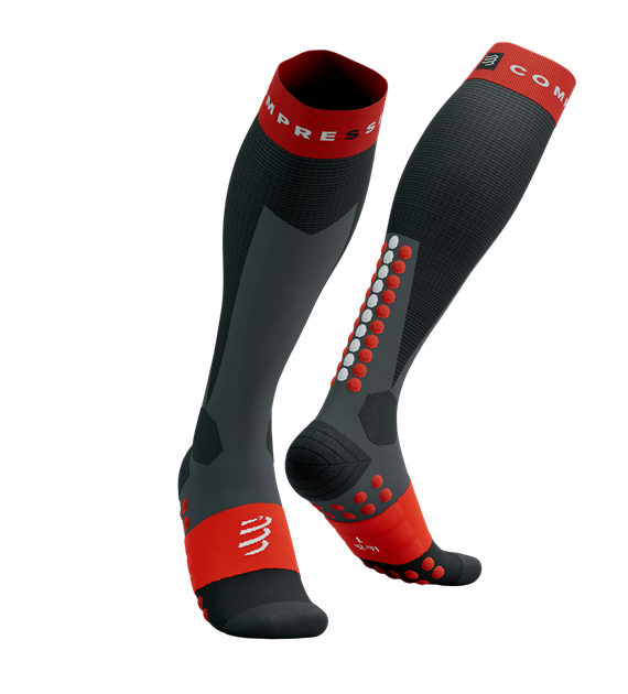 Ski Touring Full Socks BLACK/CORE RED T4